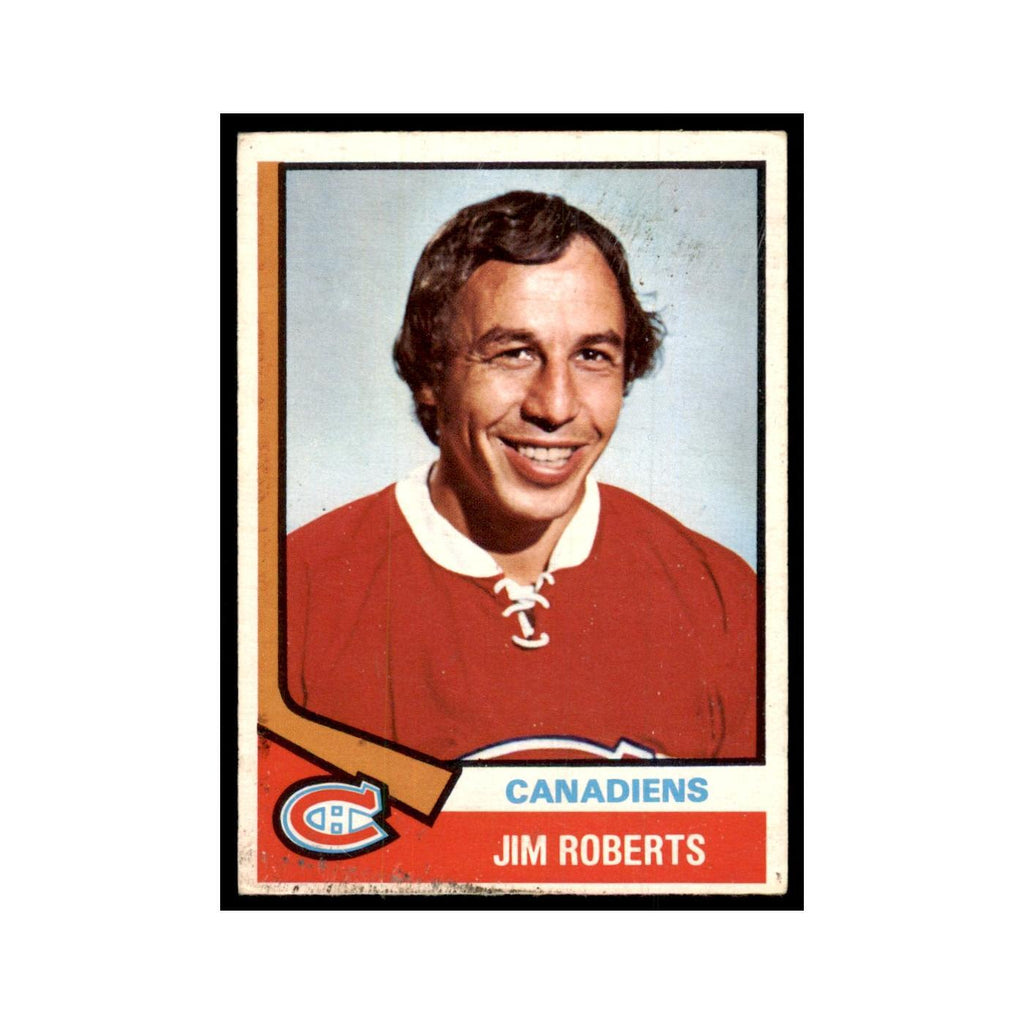 1974 O-Pee-Chee Jim Roberts (Damaged) Montreal Canadiens #78