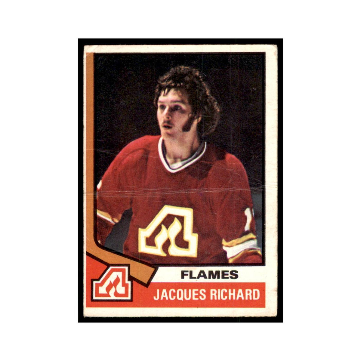 1974 O-Pee-Chee Jacques Richard (Damaged) Atlanta Flames #139