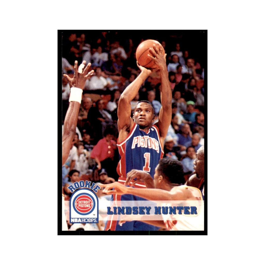 1993 NBA Hoops Lindsey Hunter RC Basketball Cards #333