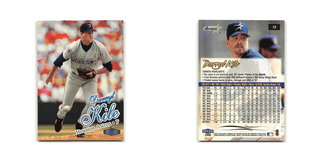 Darryl Kyle 1998 Fleer Ultra #13 Houston Astros Baseball Card NM