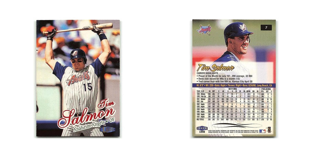 Tim Salmon 1998 Fleer Ultra #7 Anaheim Angels Baseball Card NM