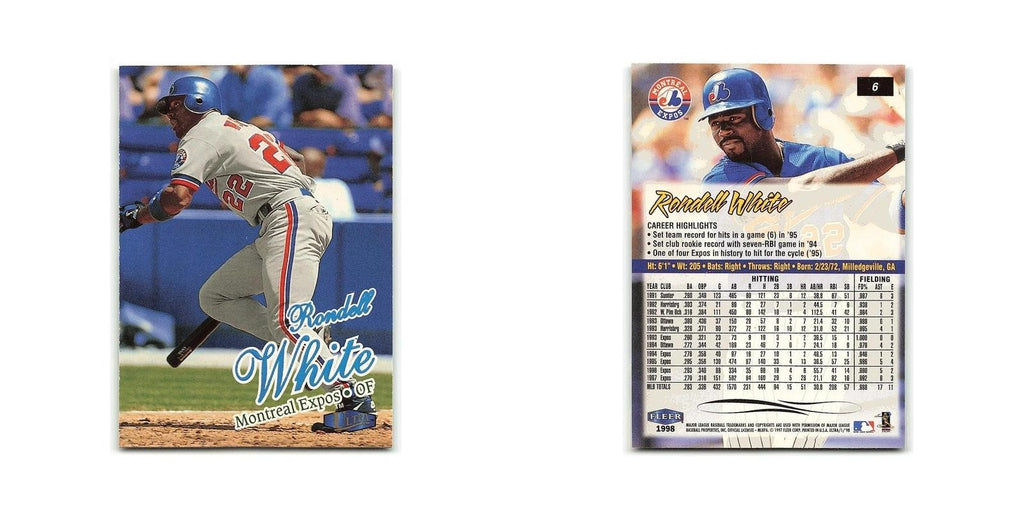 Rondell White 1998 Fleer Ultra #6 Montreal Expos Baseball Card NM