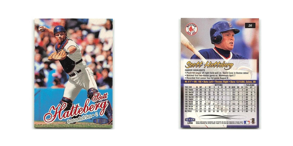 Scott Hatteberg 1998 Fleer Ultra #26 Boston Red Sox Baseball Card NM