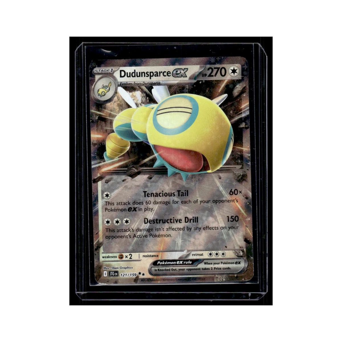 Dudunsparce ex 2025 Scarlet Violet Journey Together #121 Pokemon Card NM