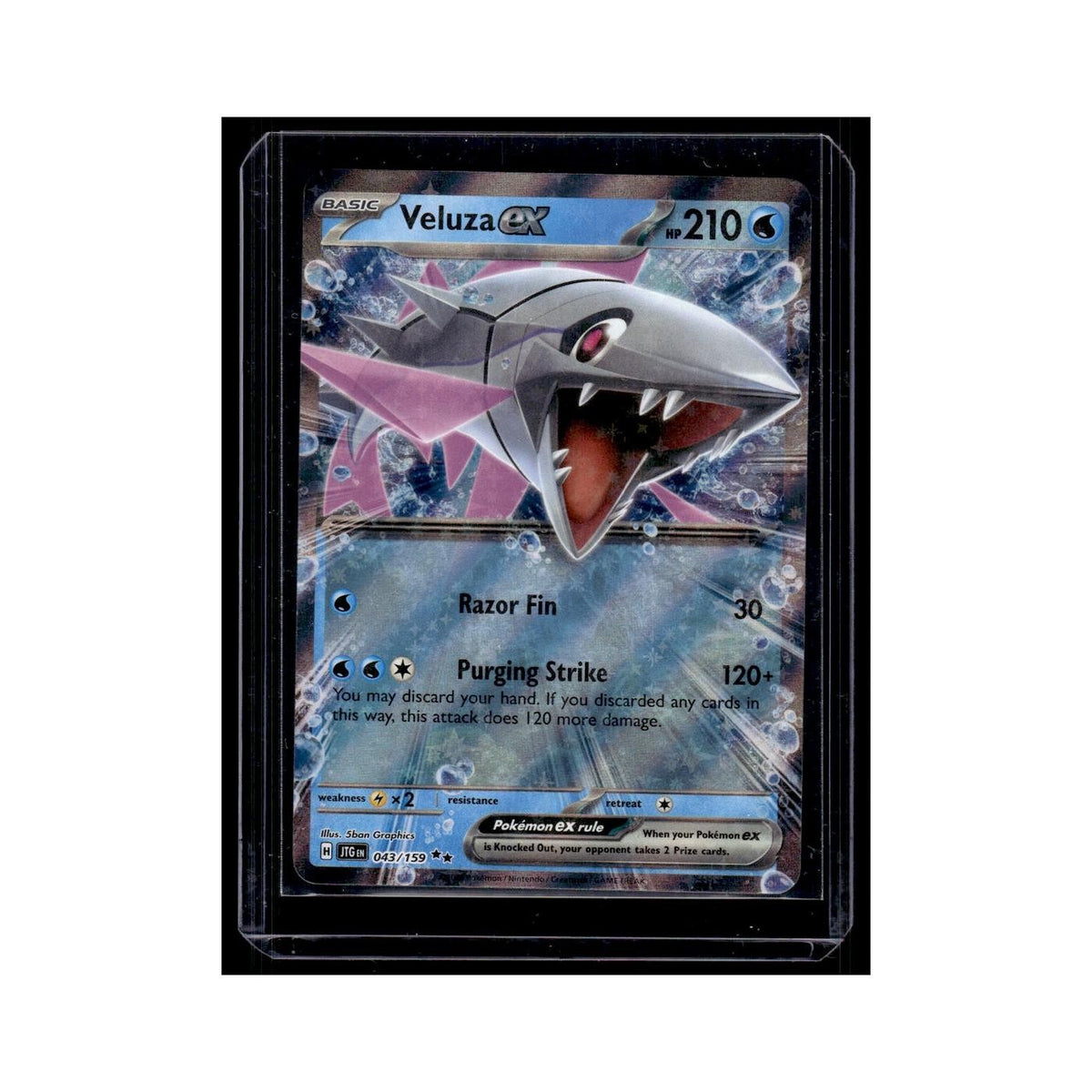 Veluza ex 2025 Scarlet Violet Journey Together #43 Pokemon Card NM