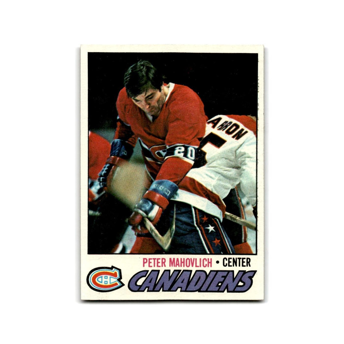 1977 Topps Pete Mahovlich Montreal Canadiens #205