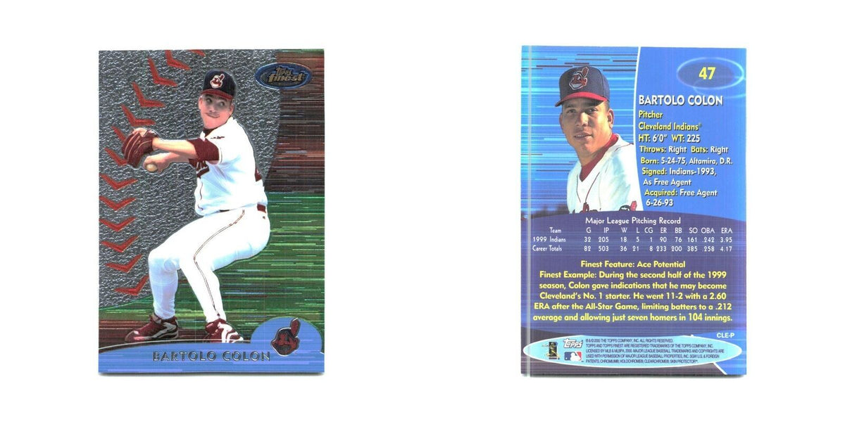 2000 Finest Bartolo Colon Indians #47