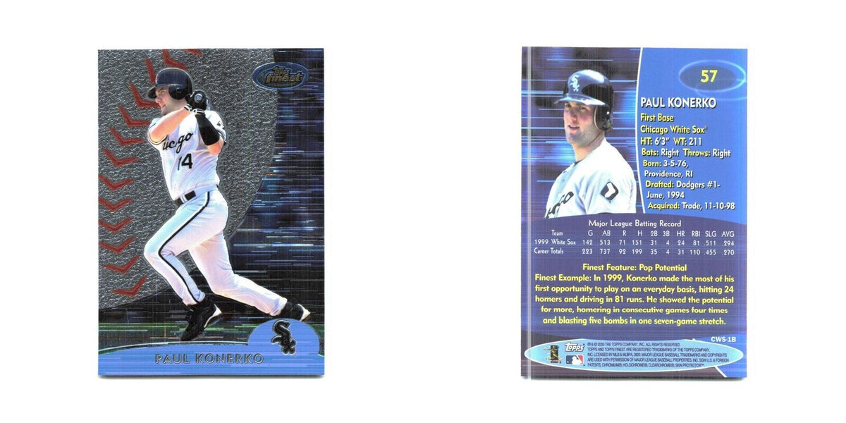 2000 Finest Paul Konerko White Sox #57