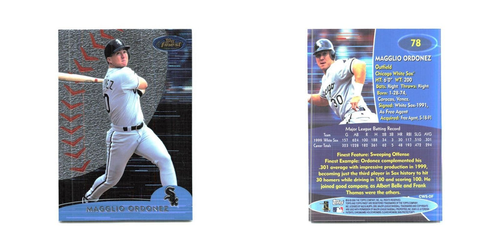 2000 Finest Magglio Ordonez White Sox #78