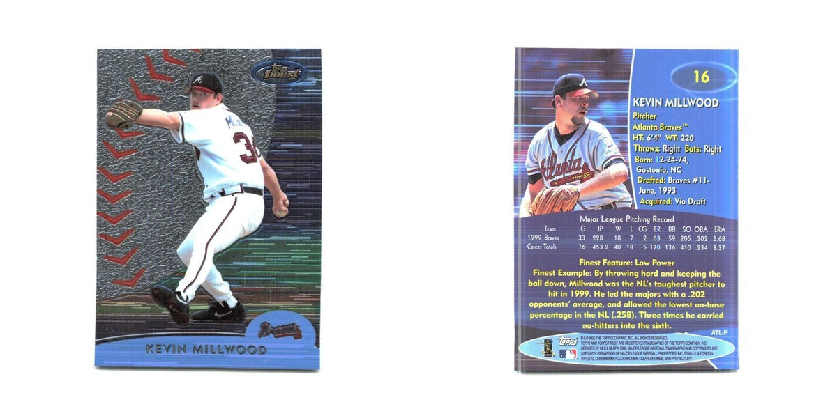 2000 Finest Kevin Millwood Braves #16