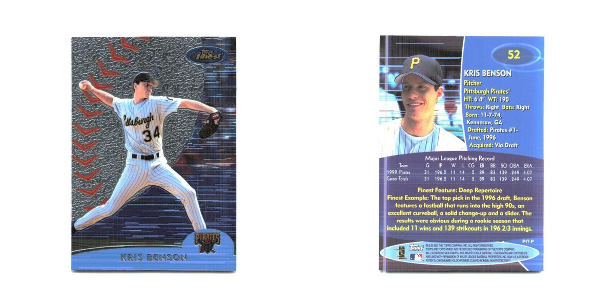 2000 Finest Kris Benson Pirates #52