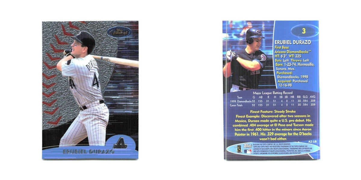 2000 Finest Erubiel Durazo Diamondbacks #3