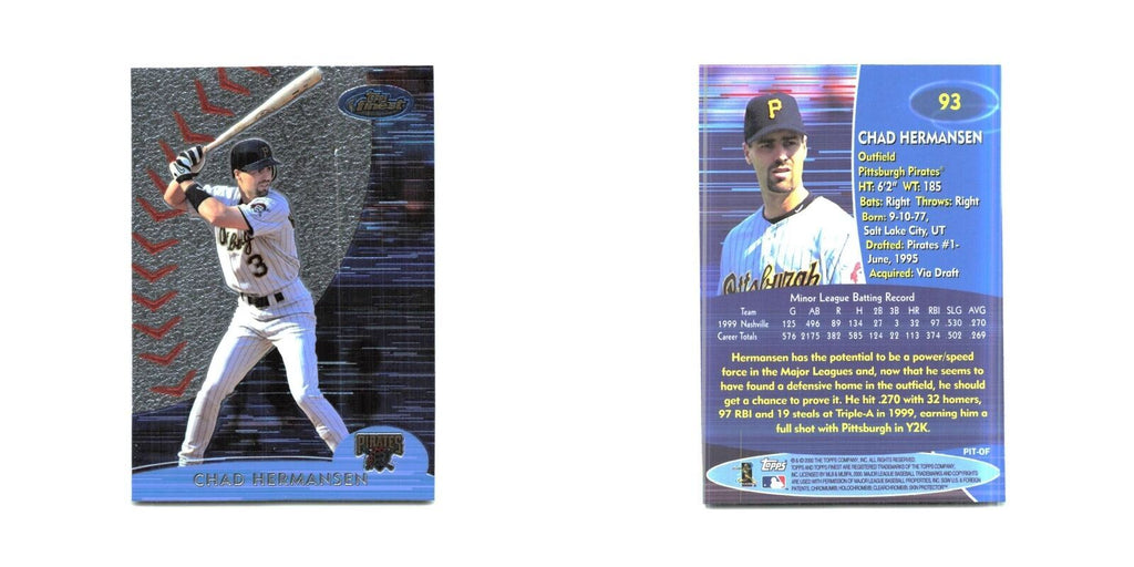 2000 Finest Chad Hermansen Pirates #93