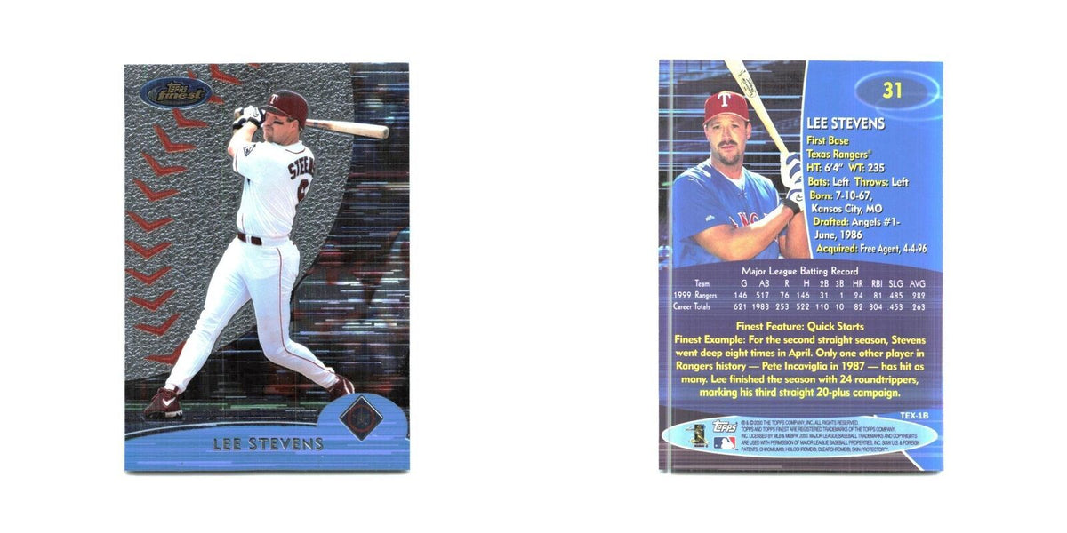 2000 Finest Lee Stevens Rangers #31