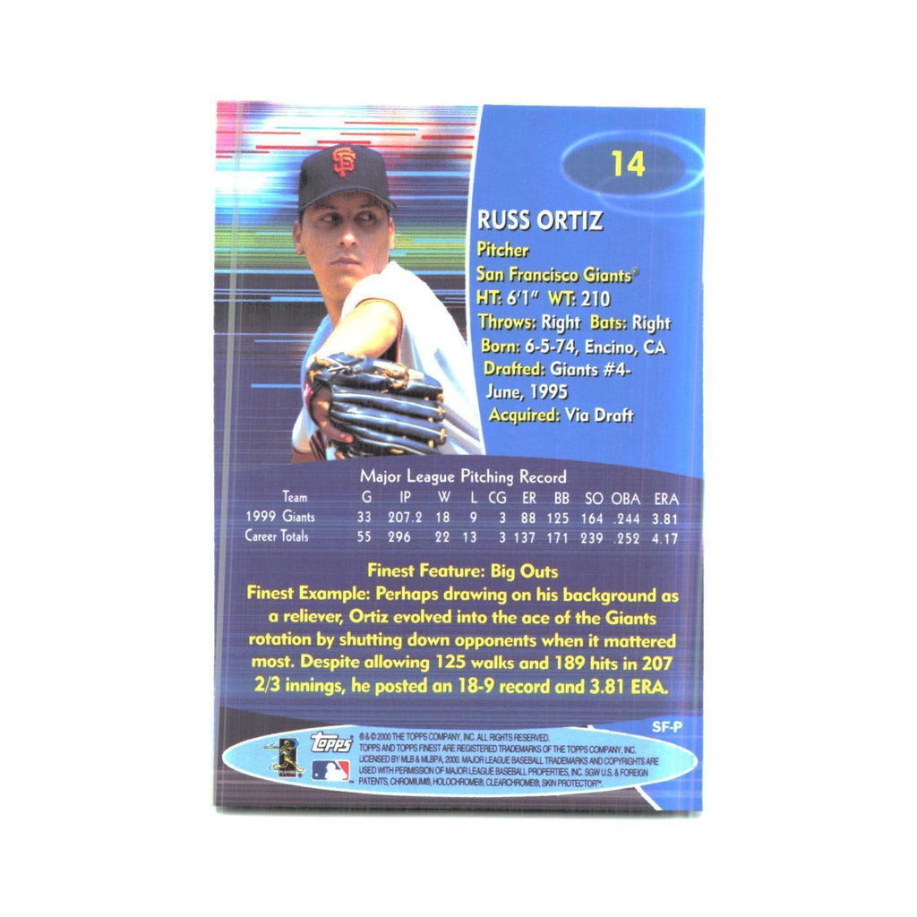 2000 Finest Russ Ortiz Giants #14