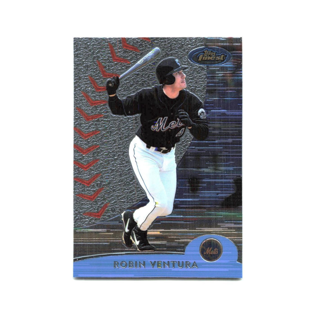 2000 Finest Robin Ventura Mets #4