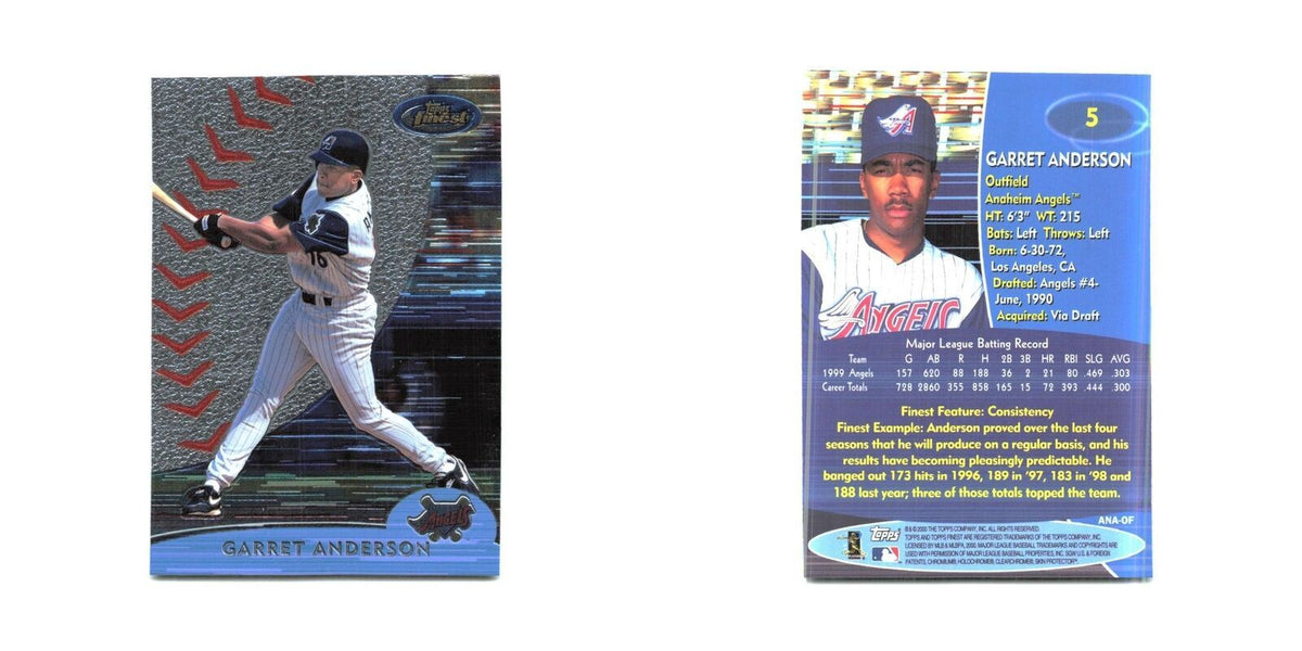 2000 Finest Garret Anderson Angels #5