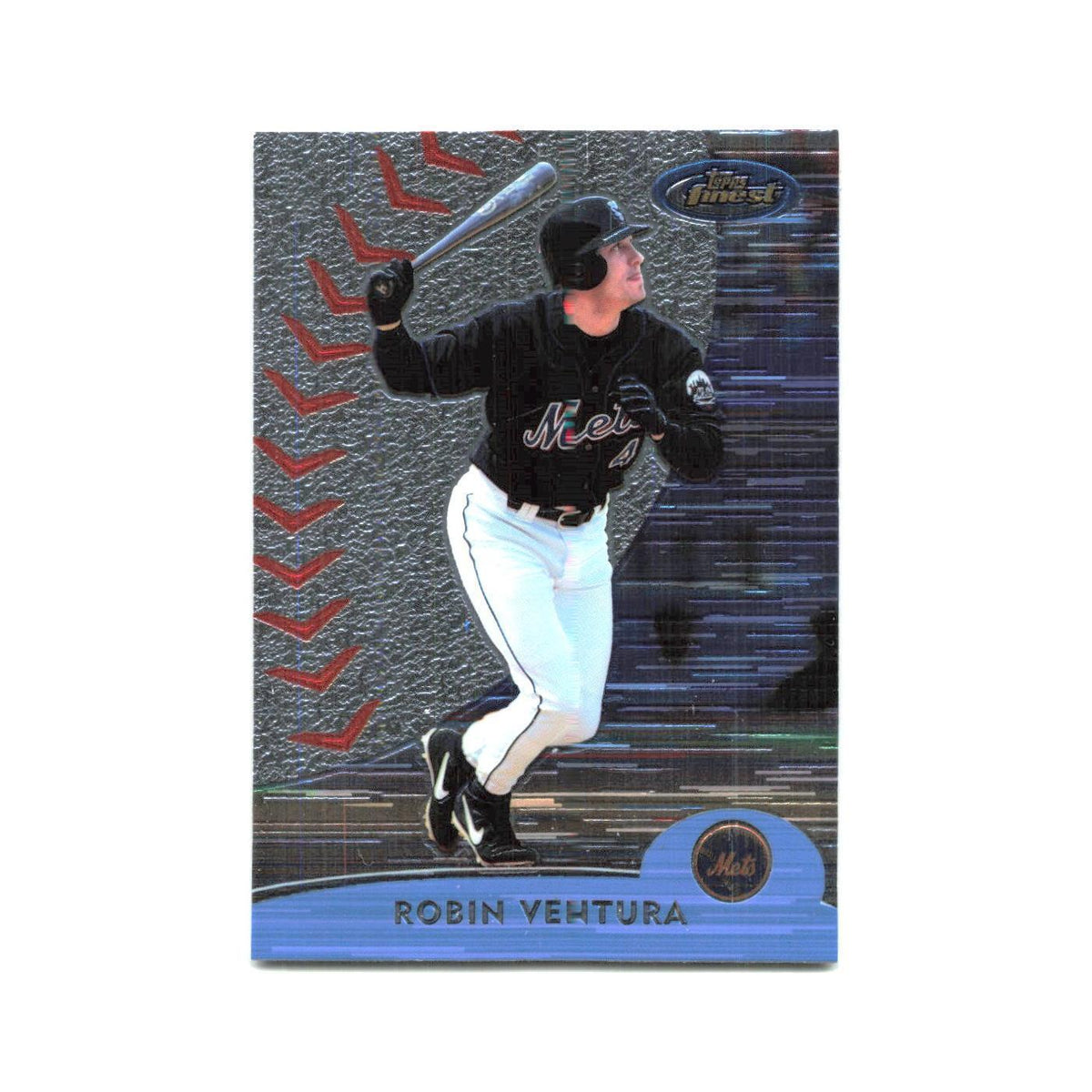 2000 Finest Robin Ventura Mets #4