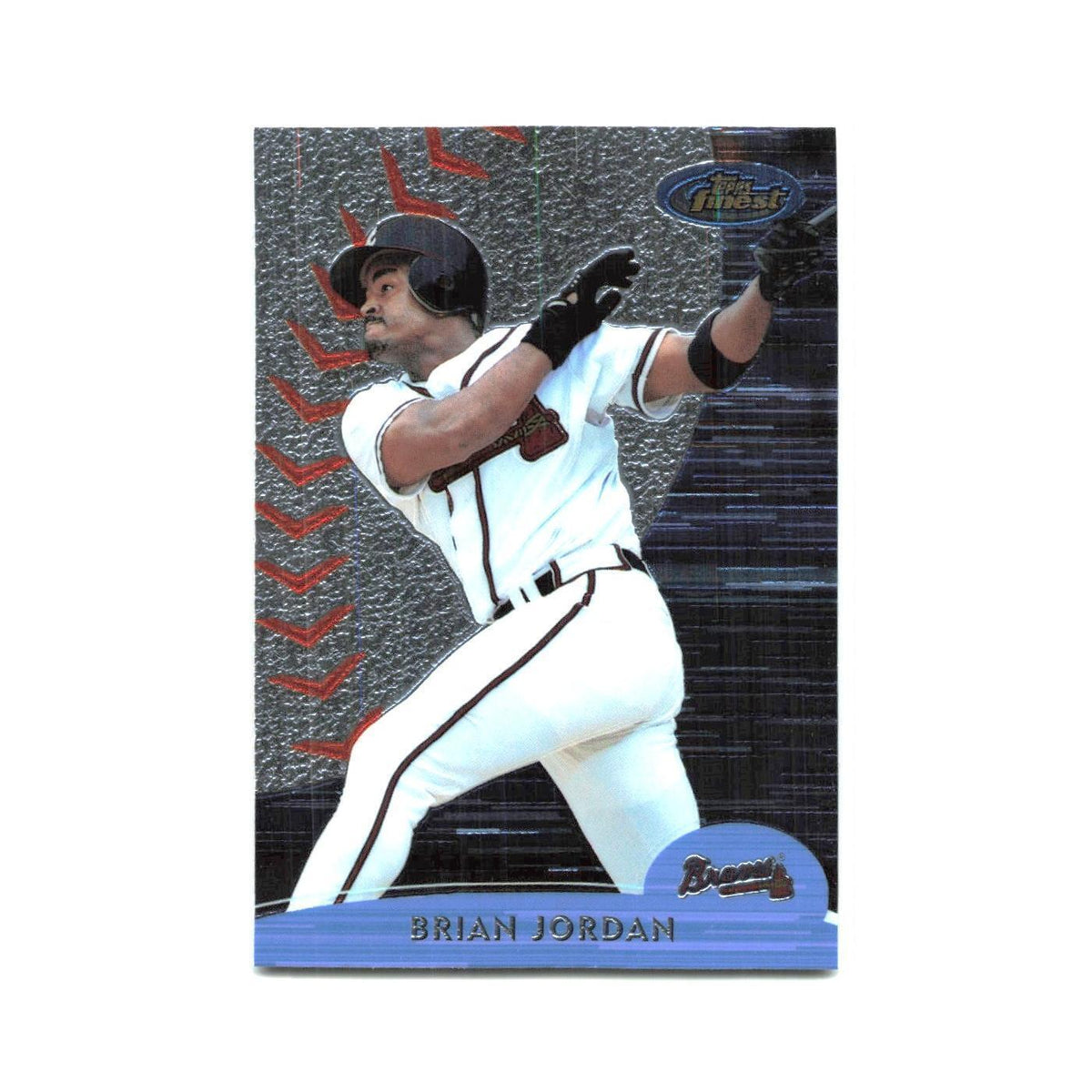 2000 Finest Brian Jordan Braves #72