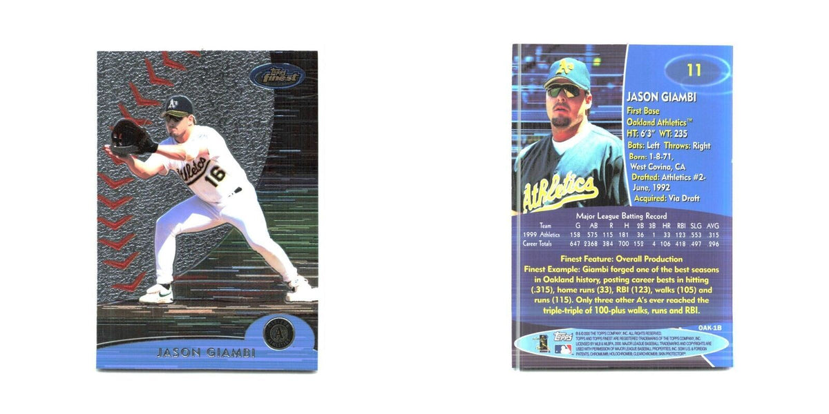 2000 Finest Jason Giambi Athletics #11