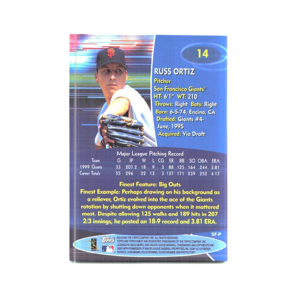 2000 Finest Russ Ortiz Giants #14
