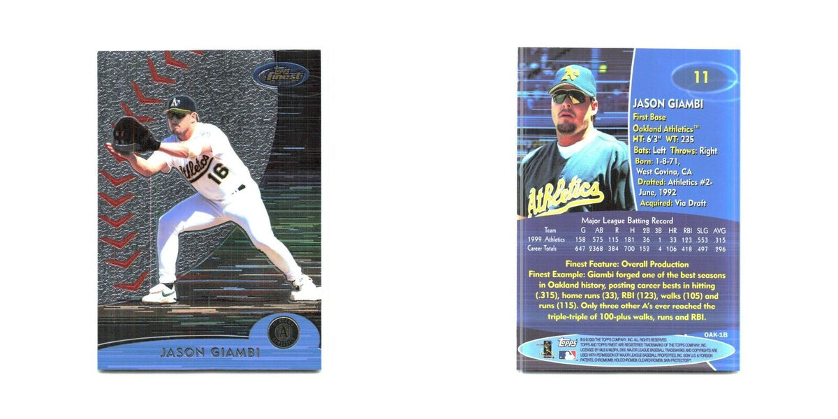 2000 Finest Jason Giambi Athletics #11