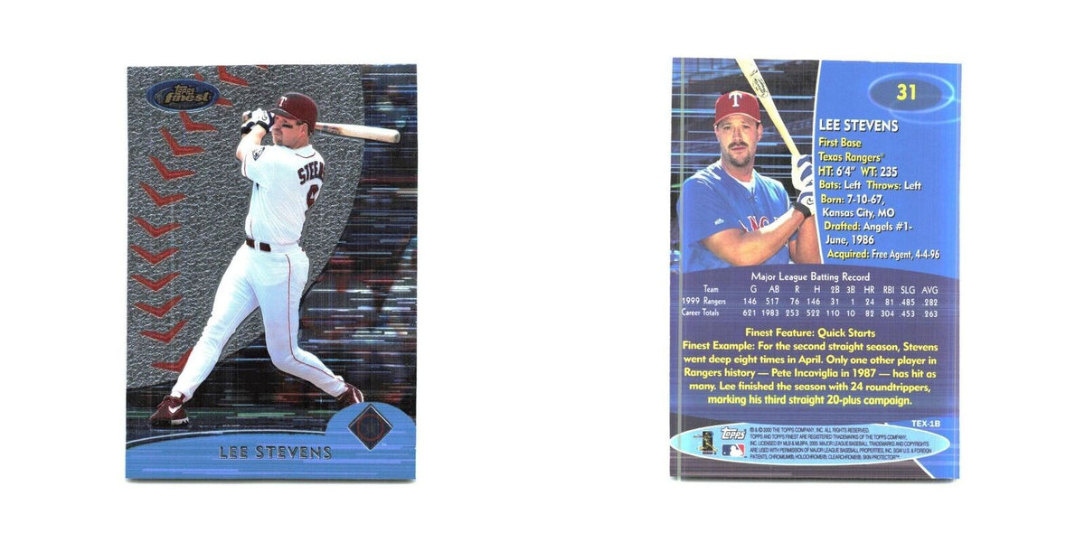2000 Finest Lee Stevens Rangers #31