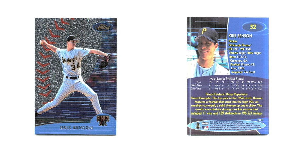 2000 Finest Kris Benson Pirates #52
