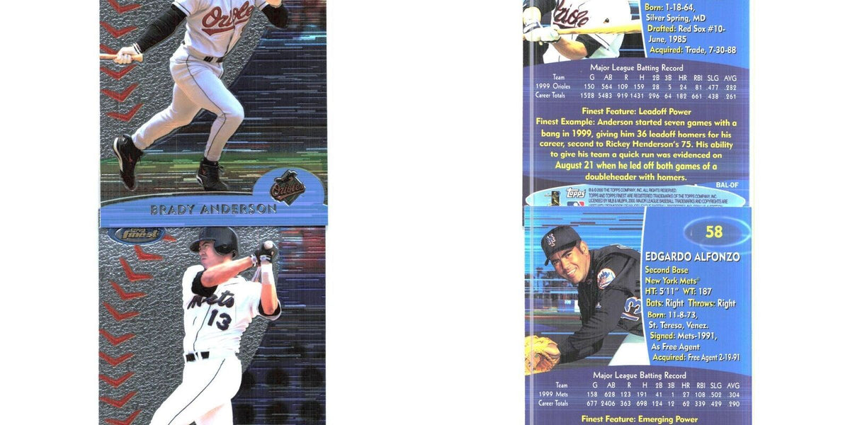 2000 Finest Brady Anderson Orioles #59
