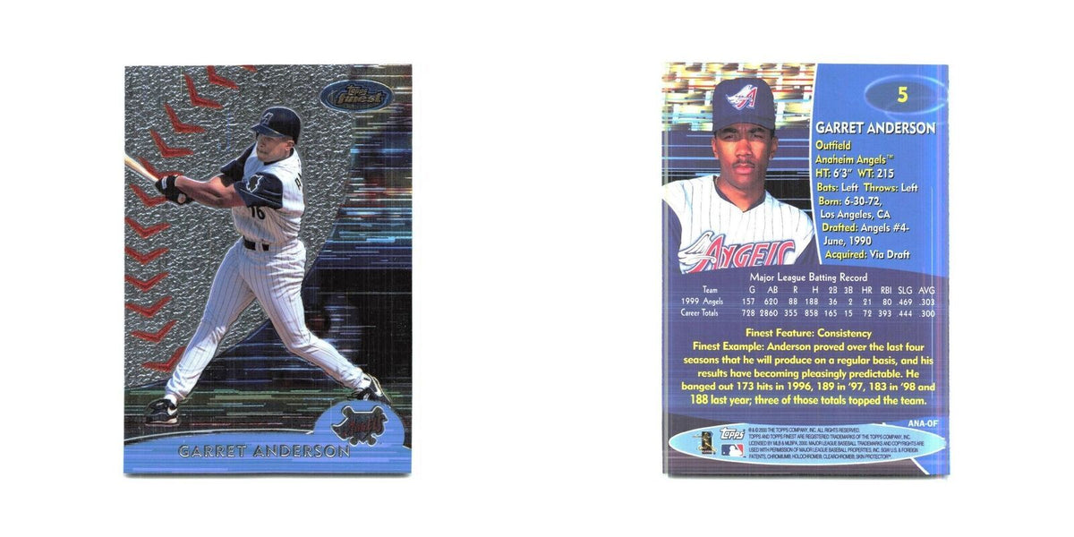 2000 Finest Garret Anderson Angels #5