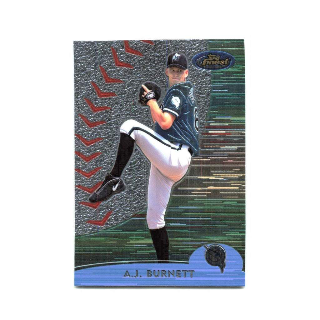 2000 Finest A.J. Burnett Florida Marlins #87