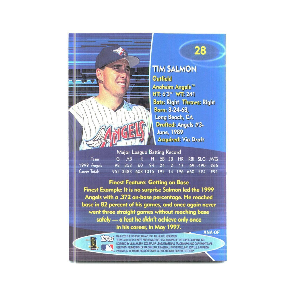 2000 Finest Tim Salmon Angels #28