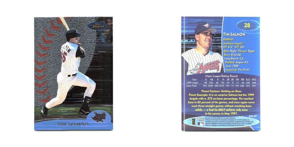 2000 Finest Tim Salmon Angels #28