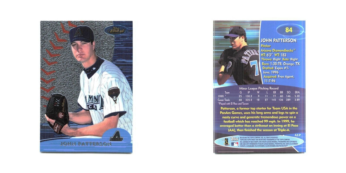 2000 Finest John Patterson Diamondbacks #84