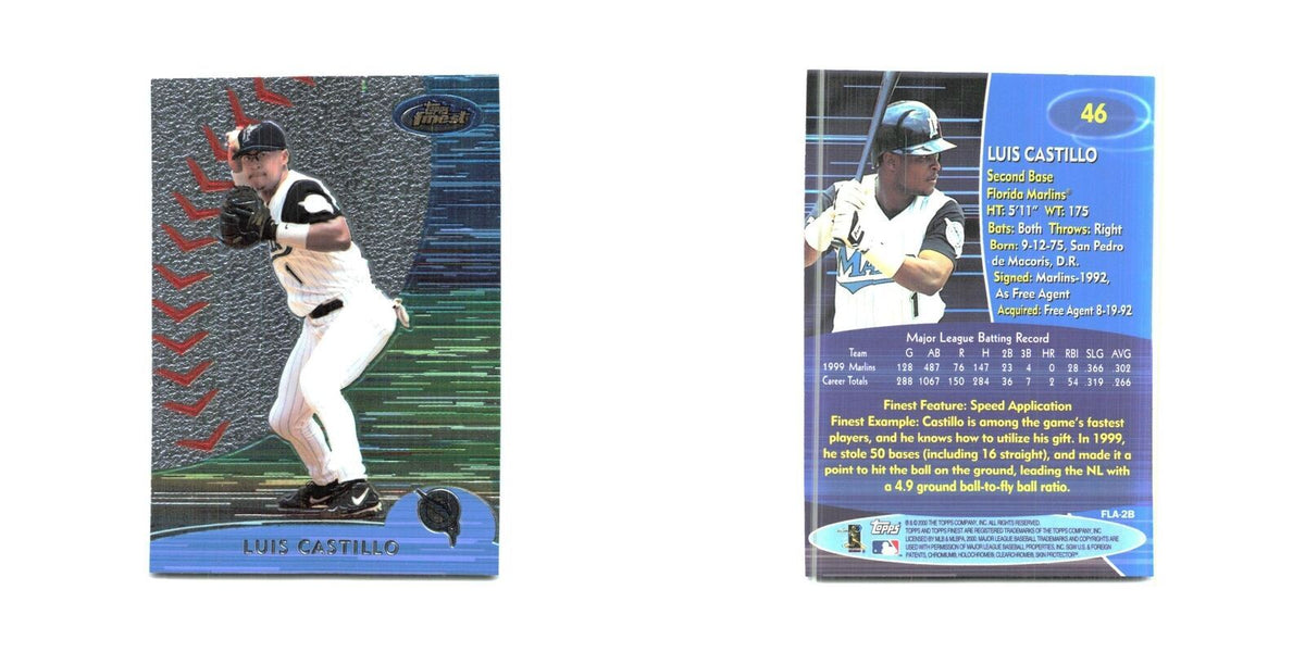 2000 Finest Luis Castillo Florida Marlins #46