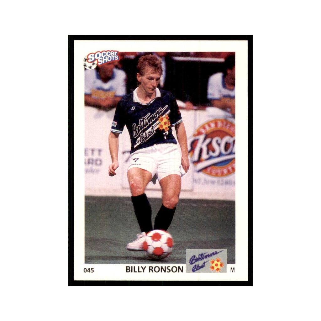 1991 World Soccer Promotion Billy Ronson Soccer Cards #45