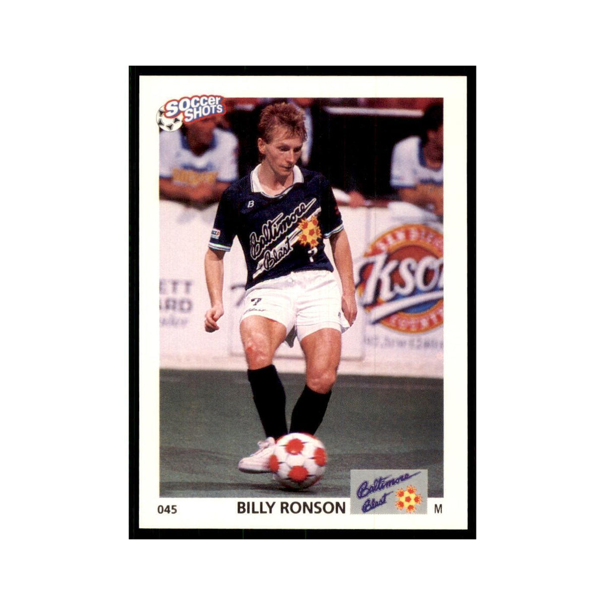1991 World Soccer Promotion Billy Ronson Soccer Cards #45
