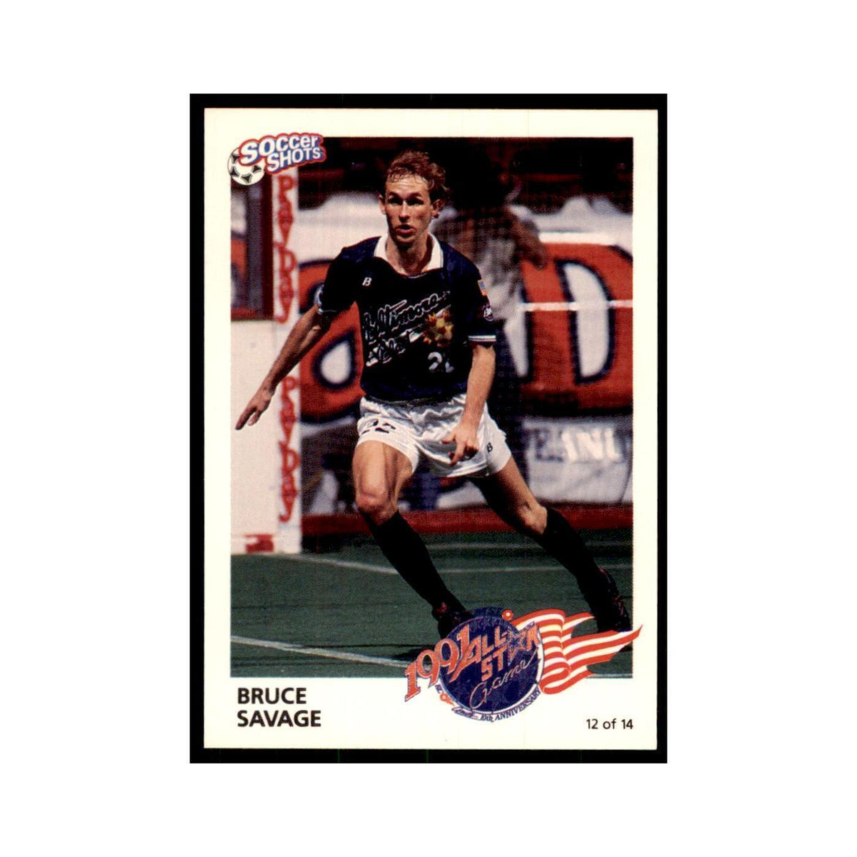 1991 World Soccer Promotion Bruce Savage Soccer Cards #12
