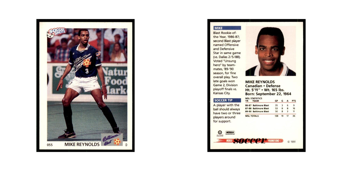 1991 World Soccer Promotion Mike Reynolds Soccer Cards #55