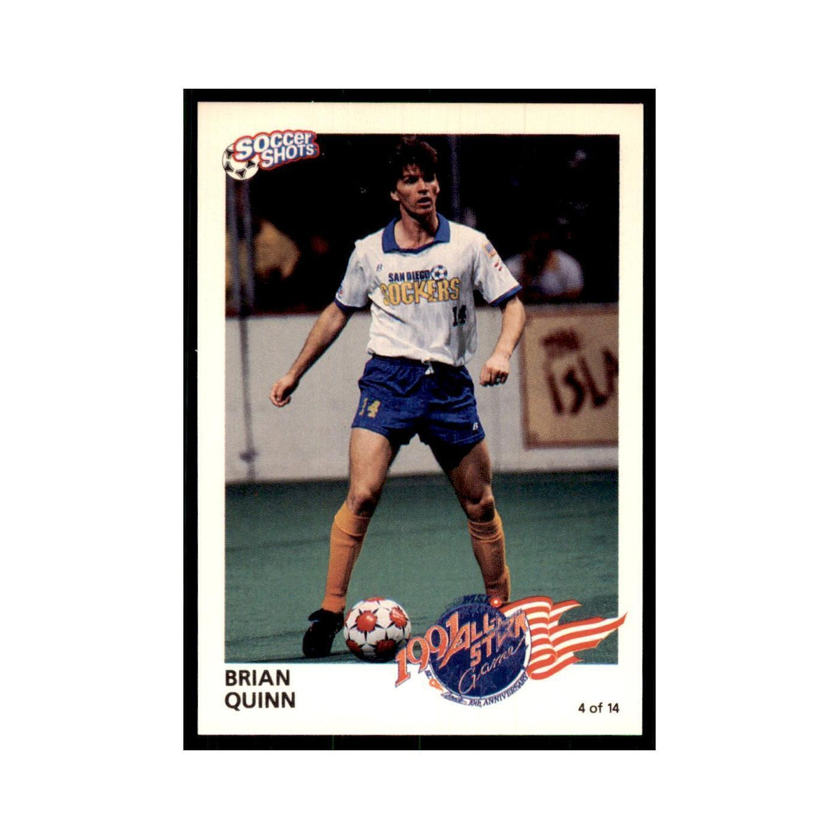 1991 World Soccer Promotion Brian Quinn Soccer Cards #4