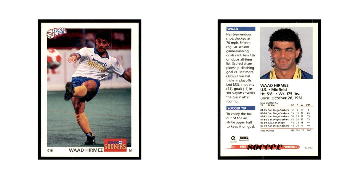 1991 World Soccer Promotion Waad Hirmez Soccer Cards #16