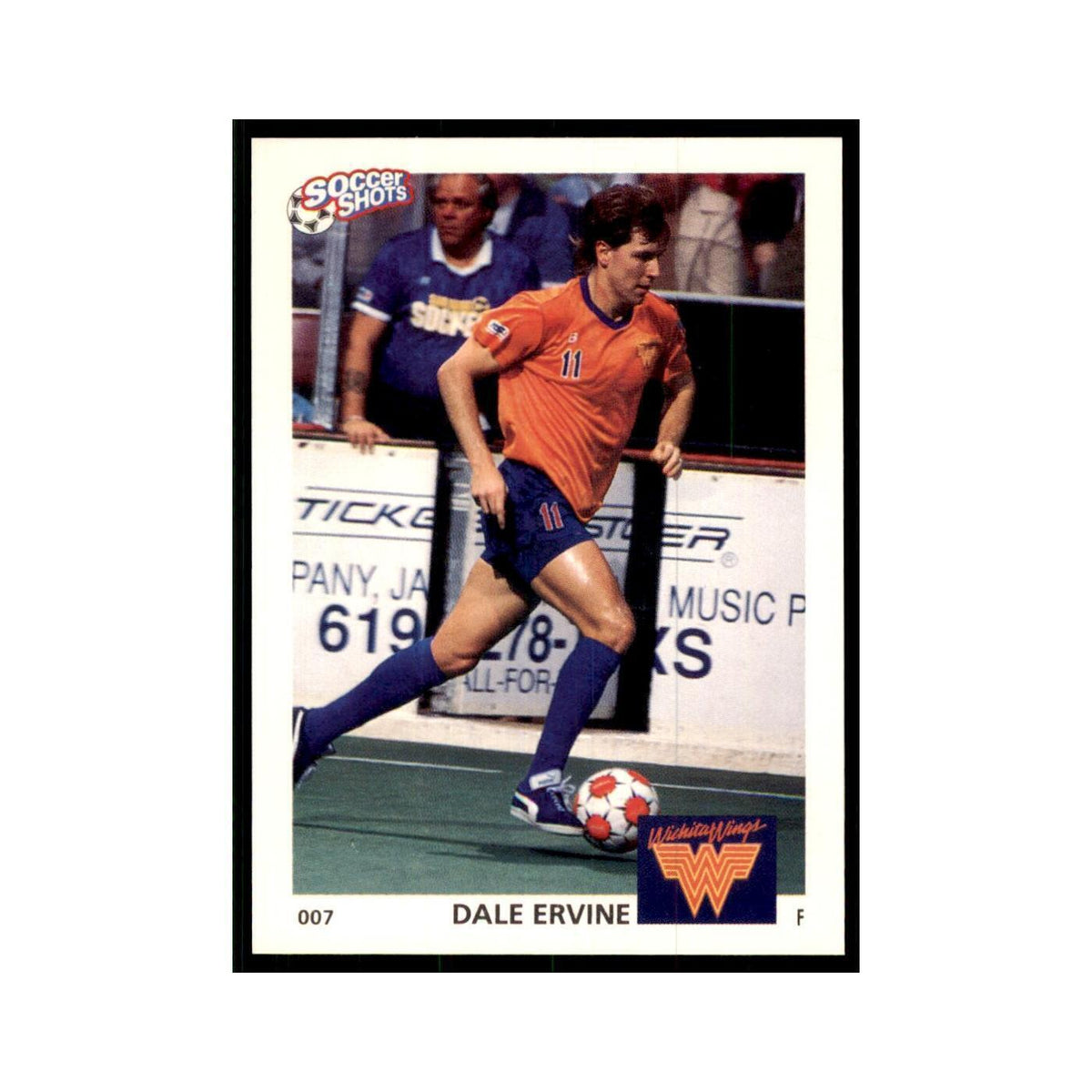 1991 World Soccer Promotion Dale Ervine Soccer Cards #7
