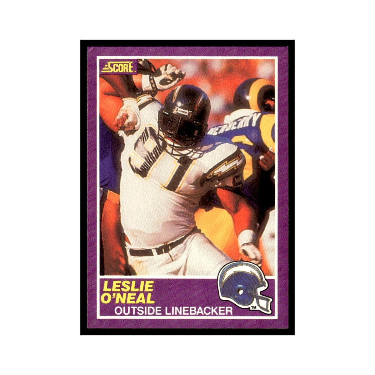 1989 Score Supplemental Leslie O'Neal San Diego Chargers #409S