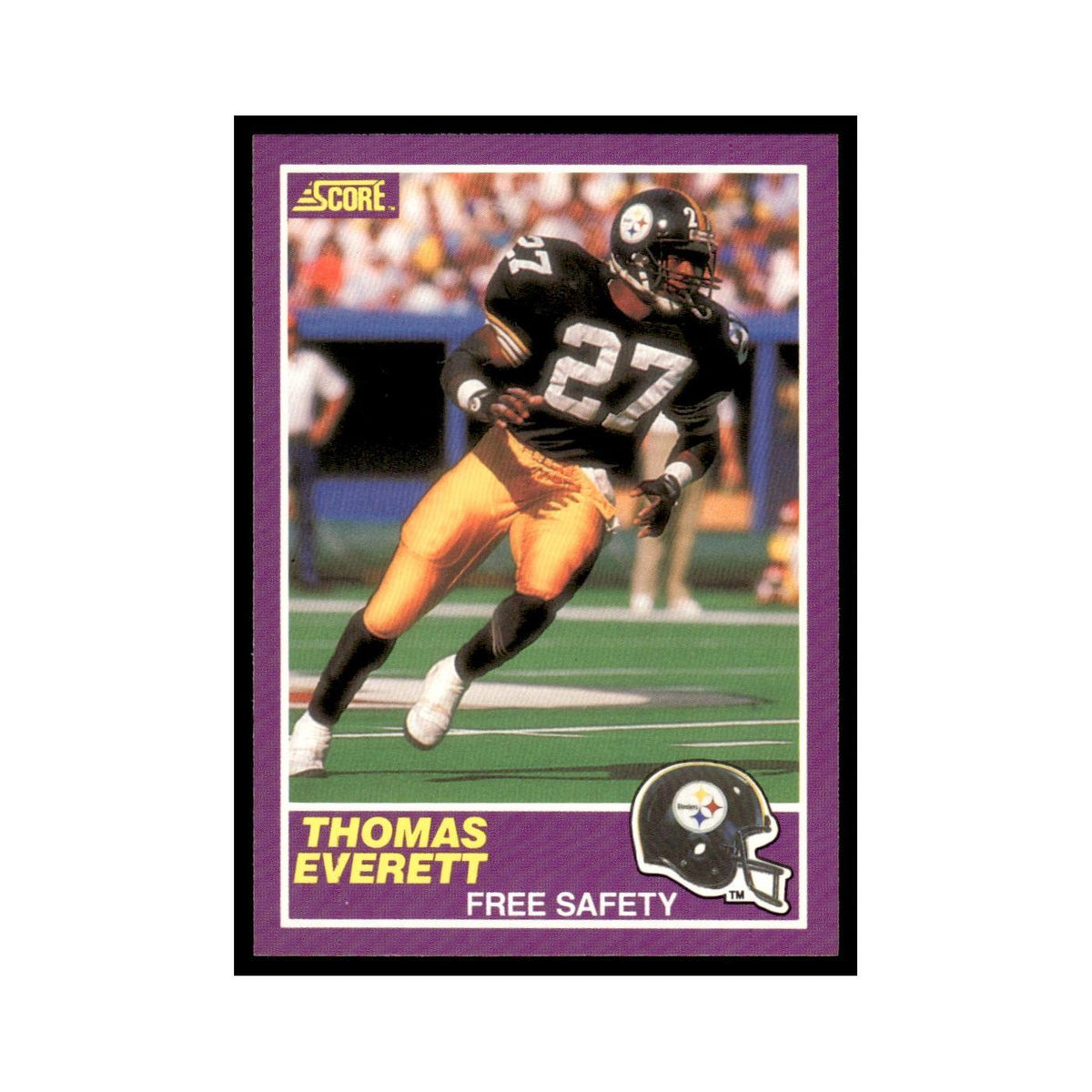 1989 Score Supplemental Thomas Everett Steelers #390S