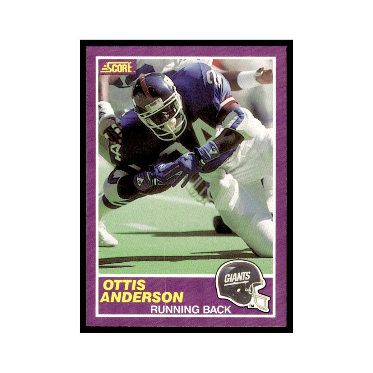 1989 Score Supplemental Ottis Anderson Giants #348S