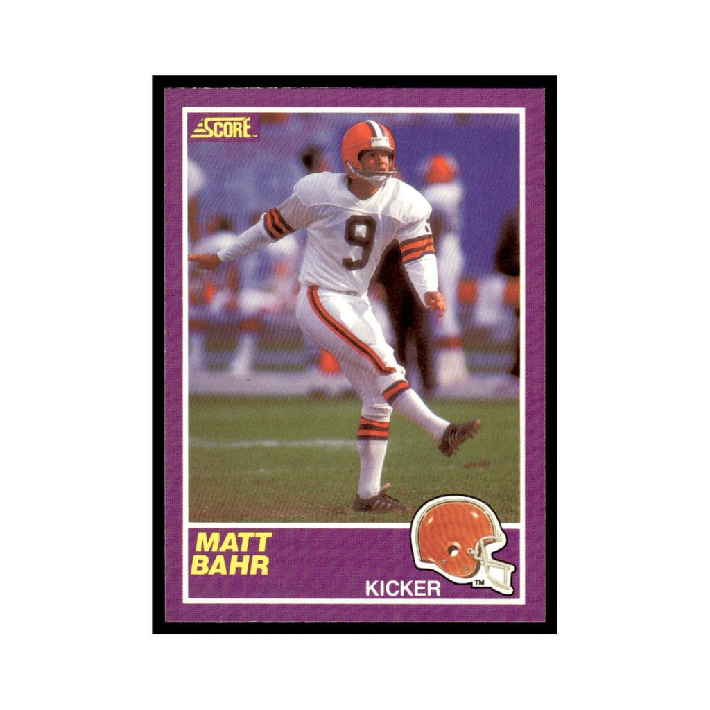1989 Score Supplemental Matt Bahr Browns #410S