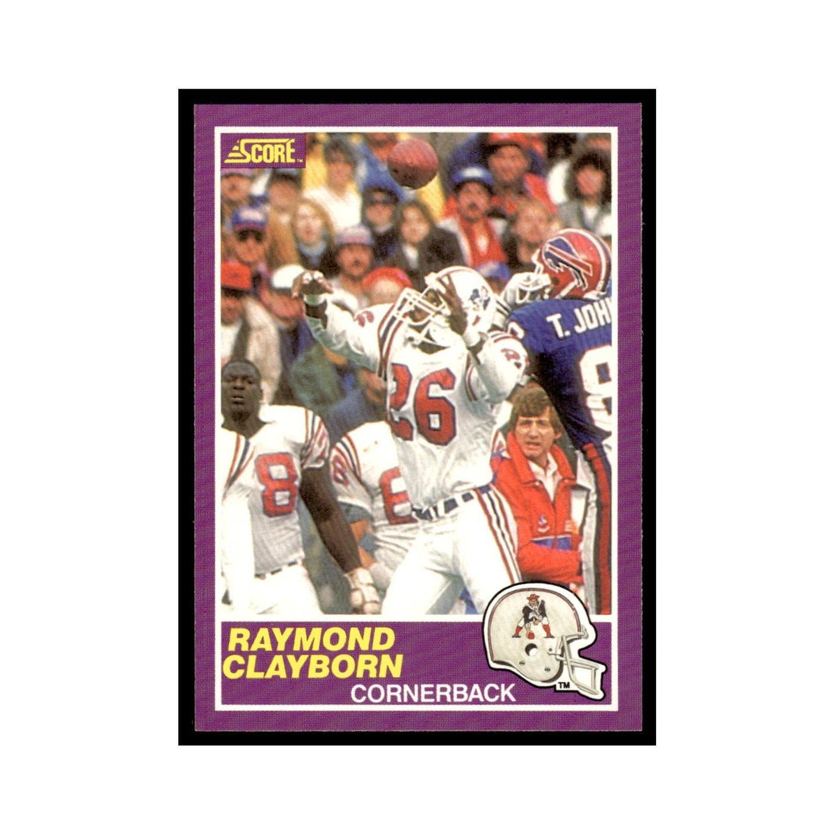 1989 Score Supplemental Raymond Clayborn Patriots #346S