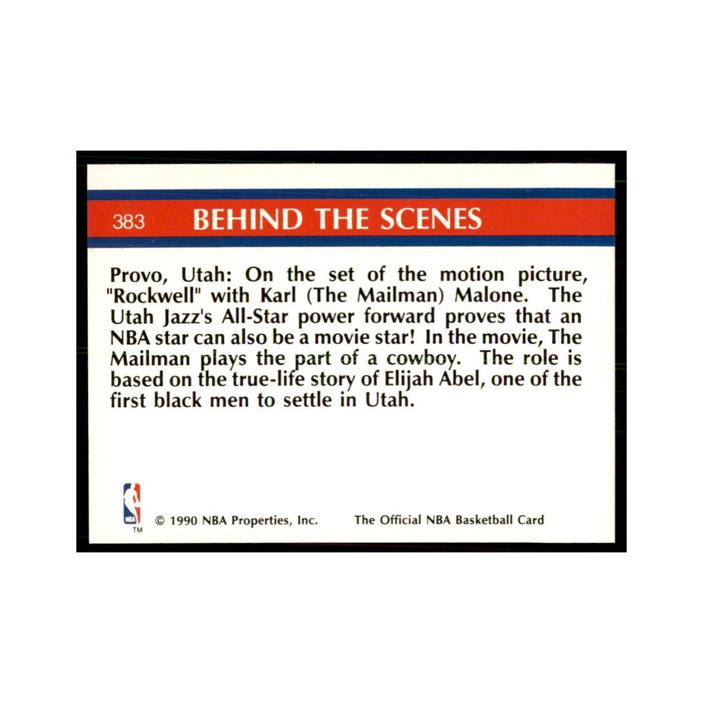 1990 NBA Hoops Lights Camera Action Basketball Cards #383