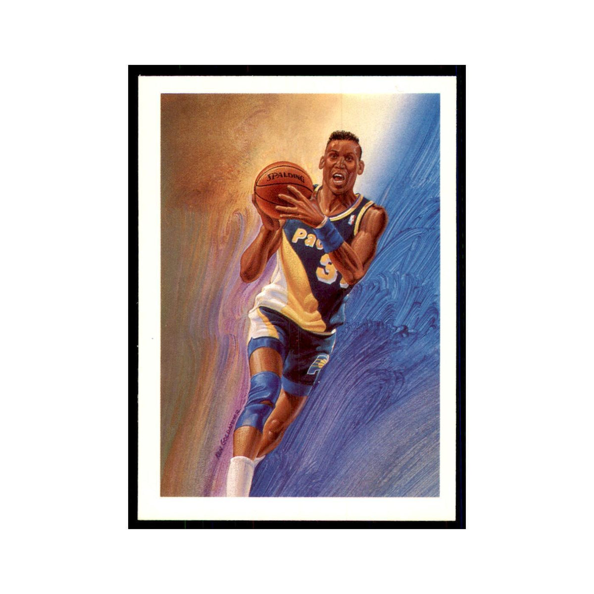 1990 NBA Hoops Reggie Miller Basketball Cards #365