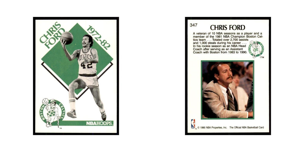 1990 NBA Hoops Chris Ford Basketball Cards #347